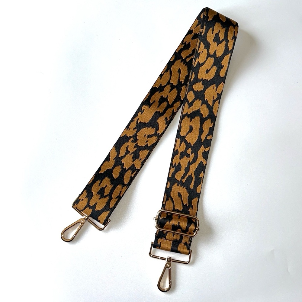 Purse Guitar Strap Animal Print Brown Black - Picture 3 of 10
